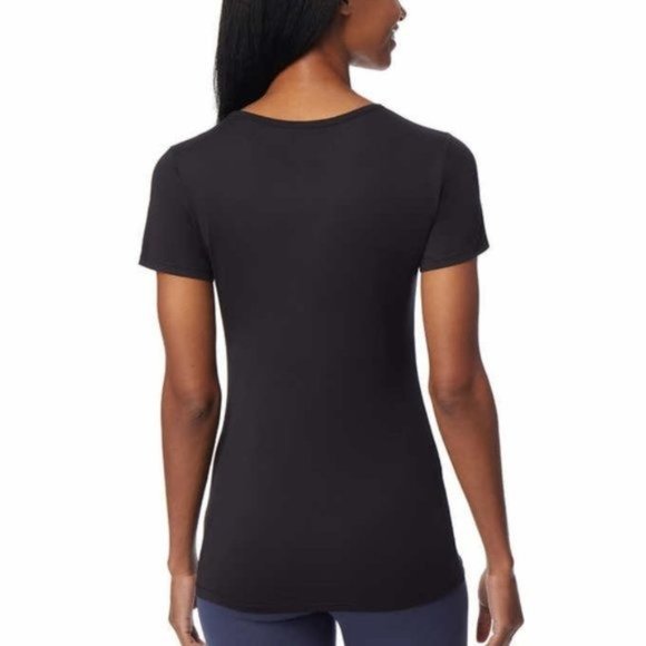 32 DEGREES Cool 3 Pack Scoop Neck Stretch Comfort Tee  Black - NWT - Picture 5 of 5